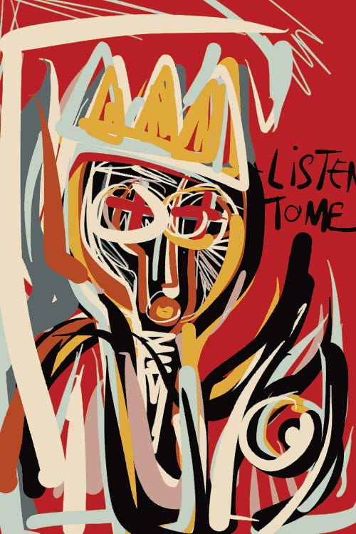 Listen To Me Says The King by Emmanuel Signorino wall art