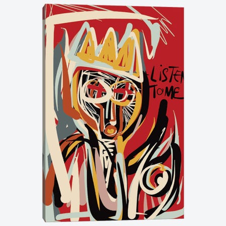 Listen To Me Says The King Canvas Print #EMM60} by Emmanuel Signorino Canvas Art Print