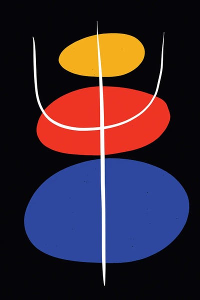 Blue: Zen Stones In Black by Emmanuel Signorino