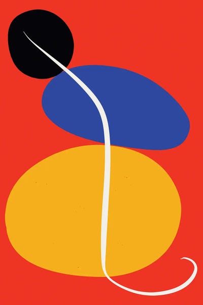 Zen Stones In Red by Emmanuel Signorino metal wall art