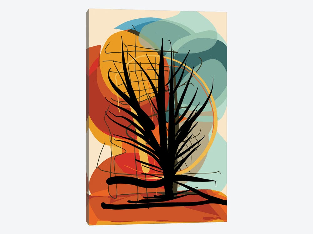 Tree In The African Sunset 1-piece Canvas Artwork
