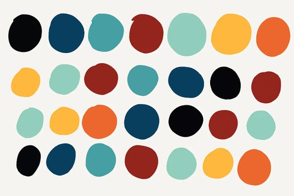 Polka Dot: Dots Pills Abstract Art by Emmanuel Signorino