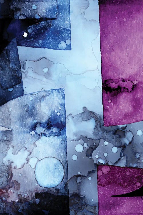 Purple Watercolor Abstract Mystic by Emmanuel Signorino wall art