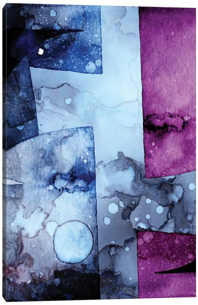 Purple Watercolor Abstract Mystic Canvas Art Print - Emmanuel Signorino