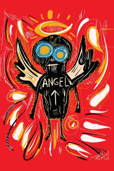 Neo-expressionism: Angel by Emmanuel Signorino