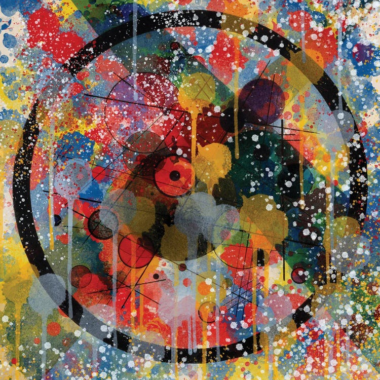 Kandinsky Spray Art Tribute by Emmanuel Signorino wall art