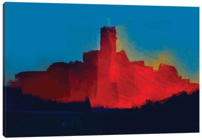 The Red Castle Canvas Art Print - Emmanuel Signorino