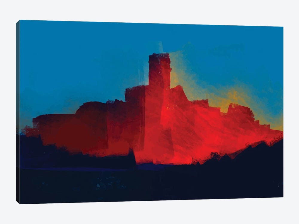 The Red Castle by Emmanuel Signorino 1-piece Canvas Print