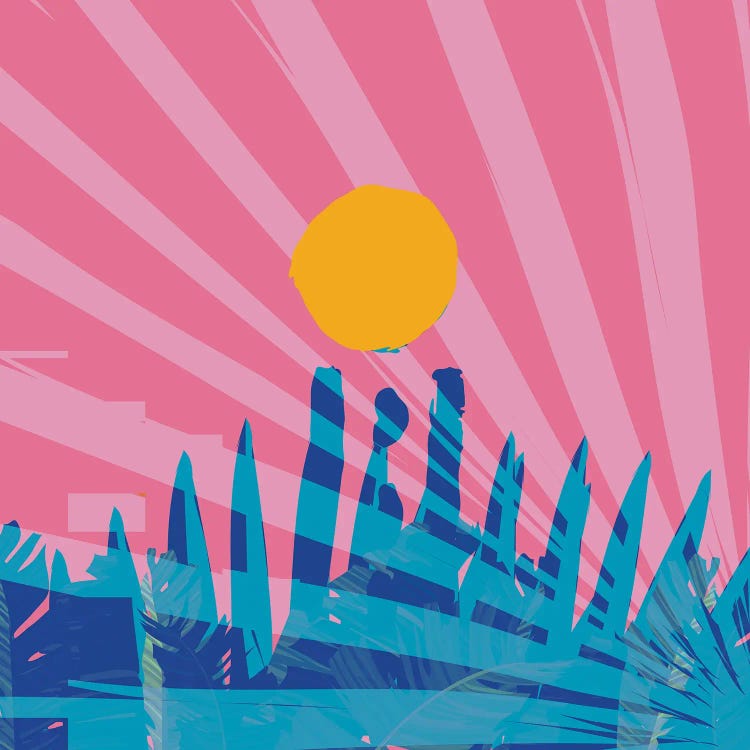 Sunset On Blue Mountains by Emmanuel Signorino wall art