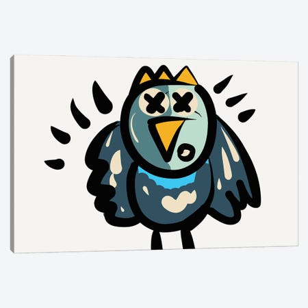 Alfred The Cool Bird Canvas Print #EMM8} by Emmanuel Signorino Art Print