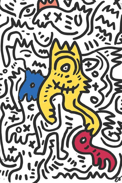 Yellow King by Emmanuel Signorino acrylic art print