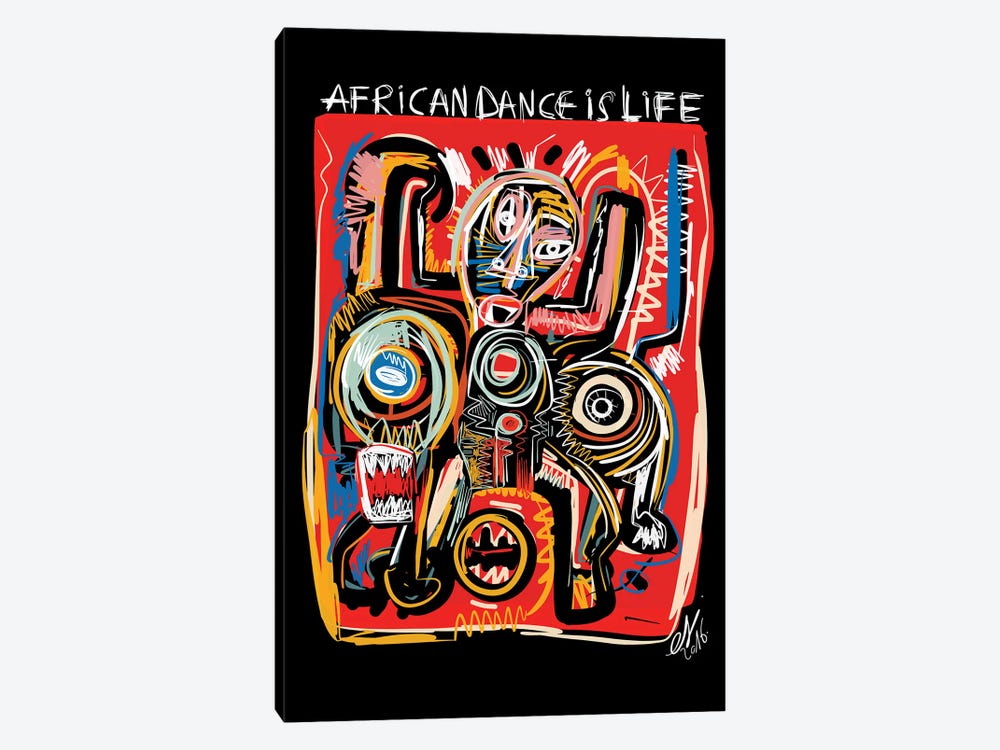 African Dance Is Life 1-piece Canvas Art