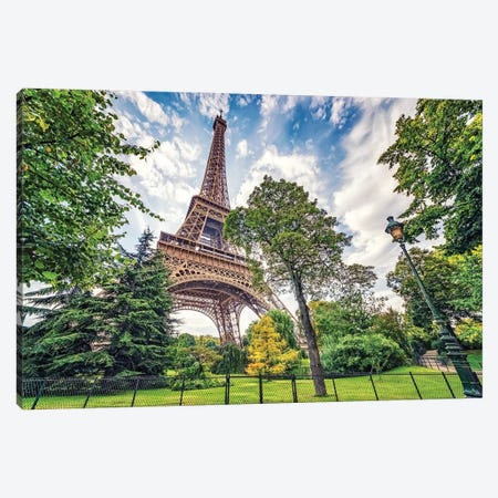 Paris At Spring Canvas Print #EMN1000} by Manjik Pictures Canvas Wall Art