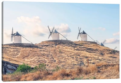Spanish Countryside Canvas Art Print - Watermill & Windmill Art