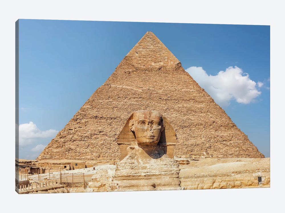Sphinx And Pyramid by Manjik Pictures 1-piece Canvas Print