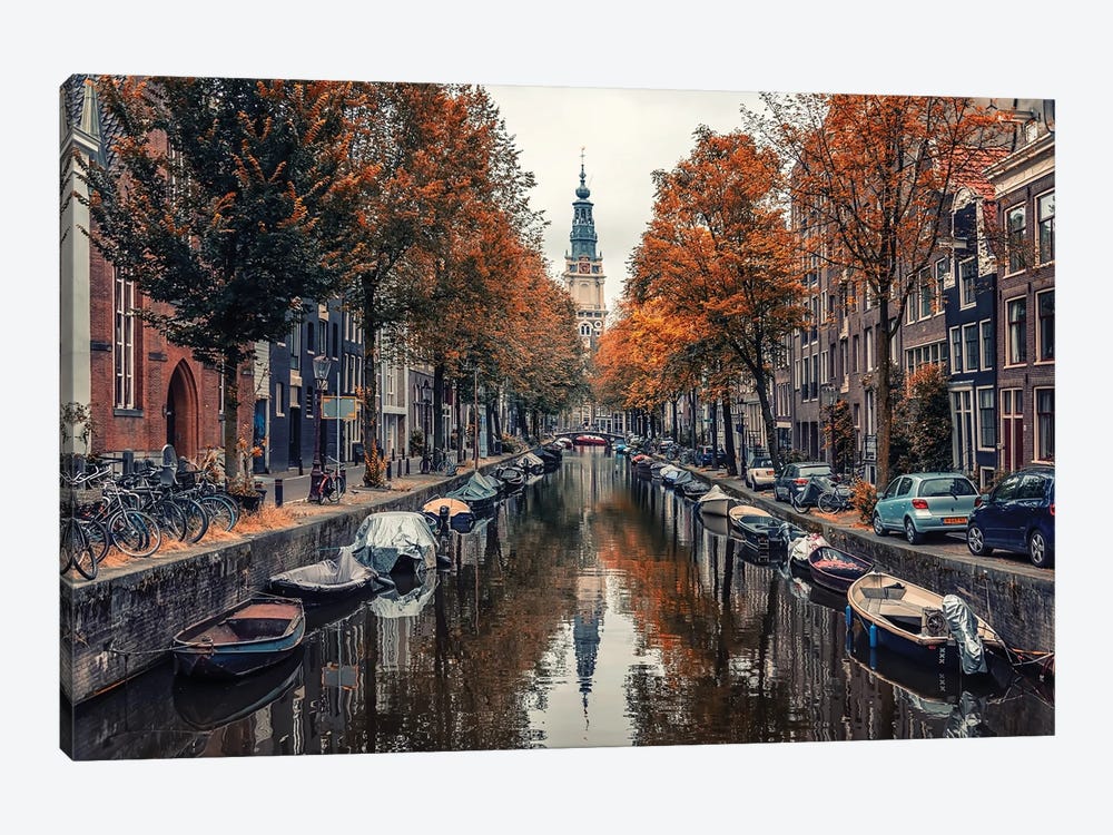 Autumn In Amsterdam by Manjik Pictures 1-piece Canvas Art