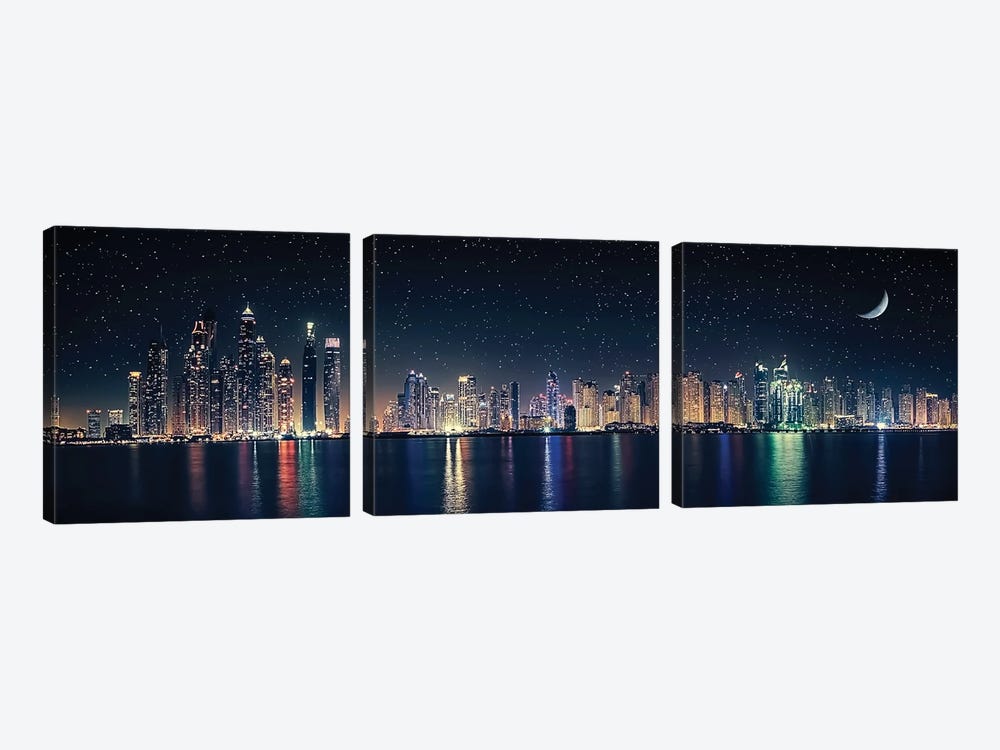 Skyline by Manjik Pictures 3-piece Canvas Print