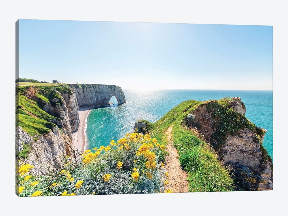 Normandy Landscape by Manjik Pictures 1-piece Canvas Art