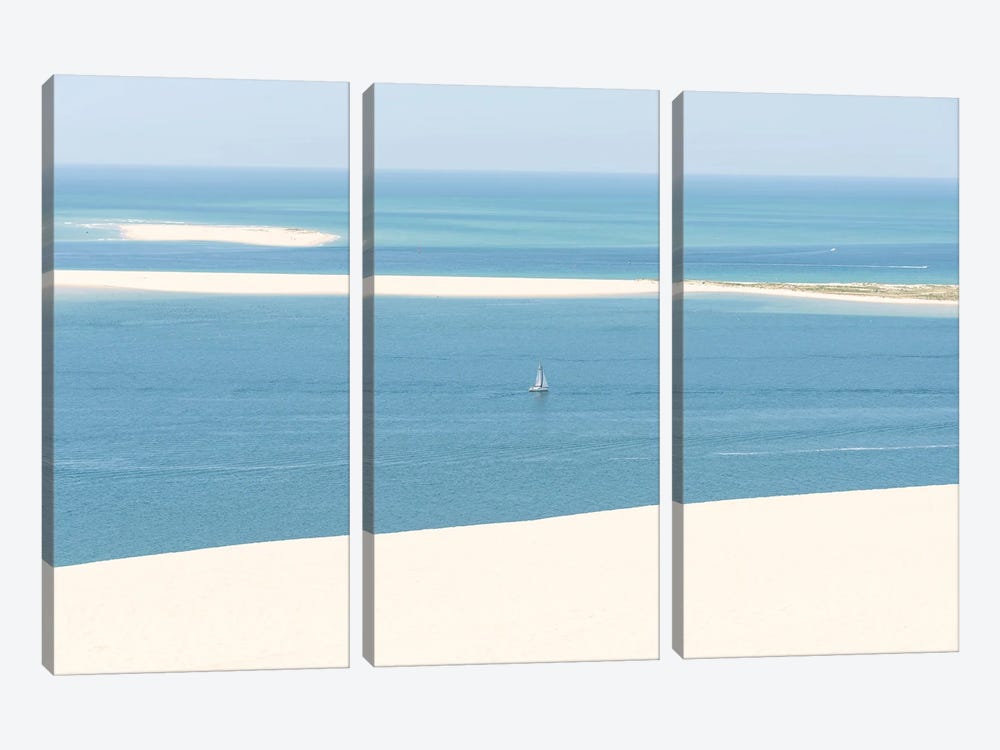 Dune And Sea by Manjik Pictures 3-piece Canvas Print