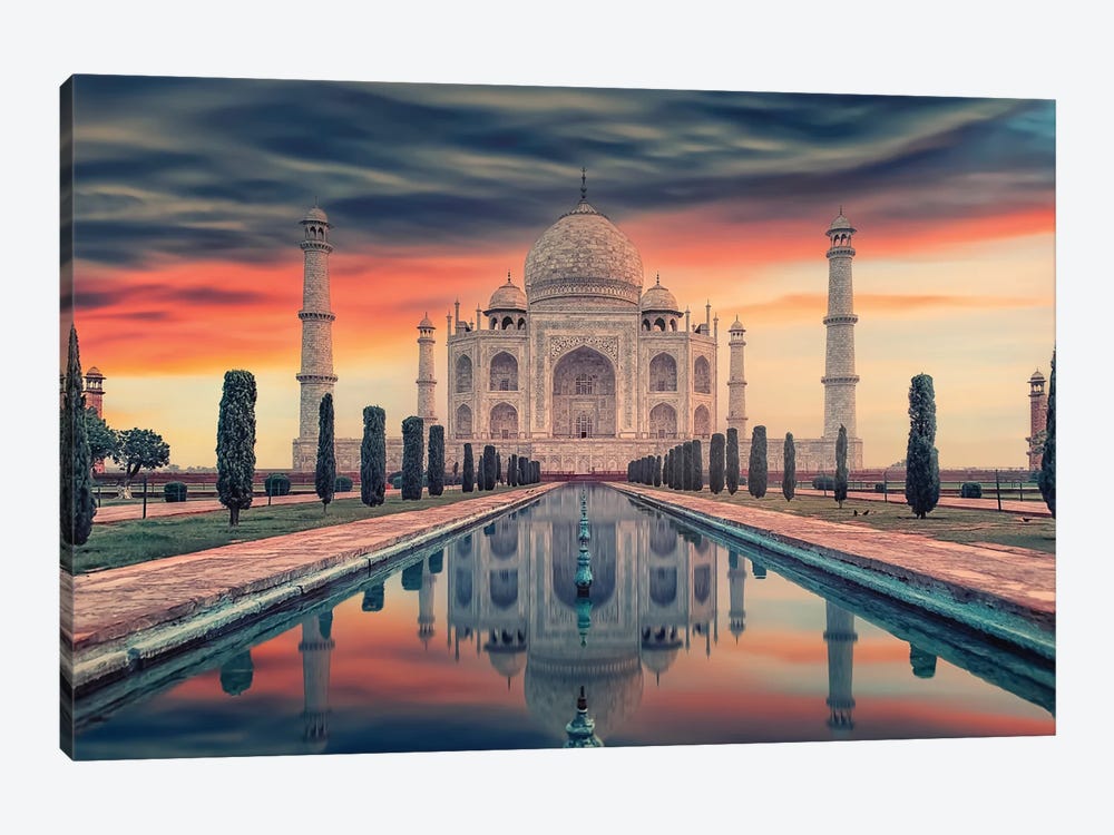 Indian Sunrise by Manjik Pictures 1-piece Canvas Art