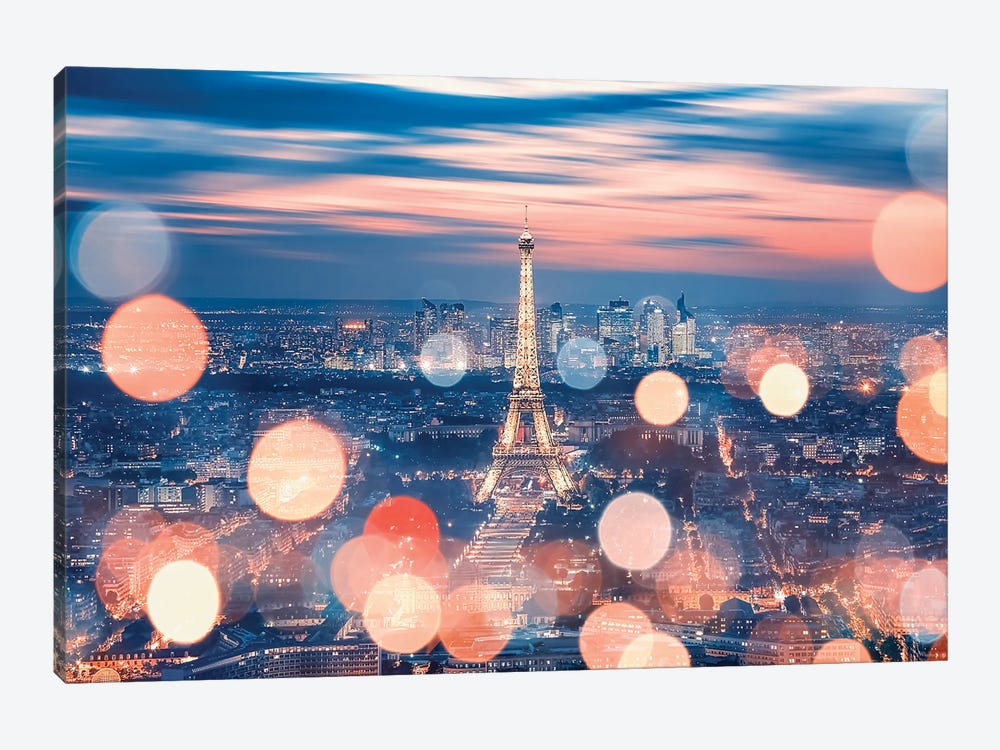 Sparkling Paris by Manjik Pictures 1-piece Canvas Artwork