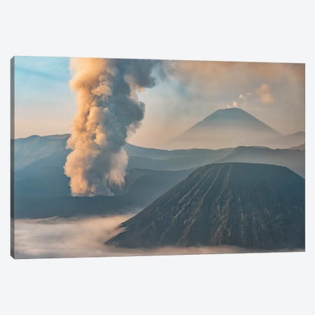 Bromo Volcano Canvas Print #EMN1058} by Manjik Pictures Canvas Art Print