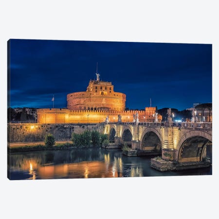 Sant'Angelo By Night Canvas Print #EMN1062} by Manjik Pictures Canvas Art