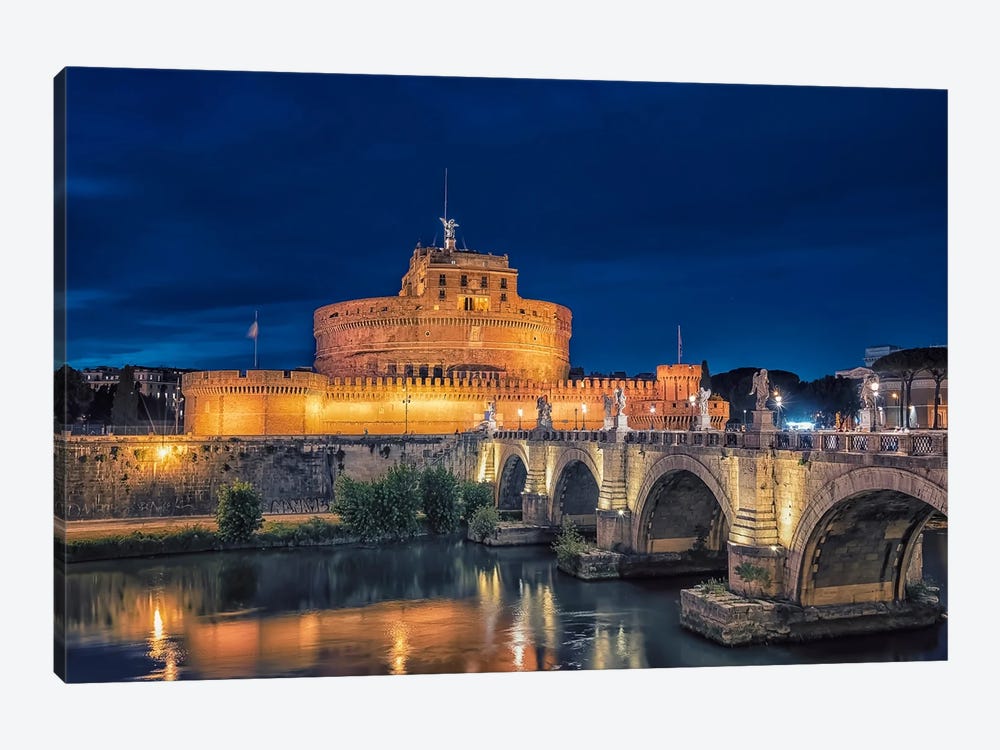 Sant'Angelo By Night by Manjik Pictures 1-piece Canvas Wall Art
