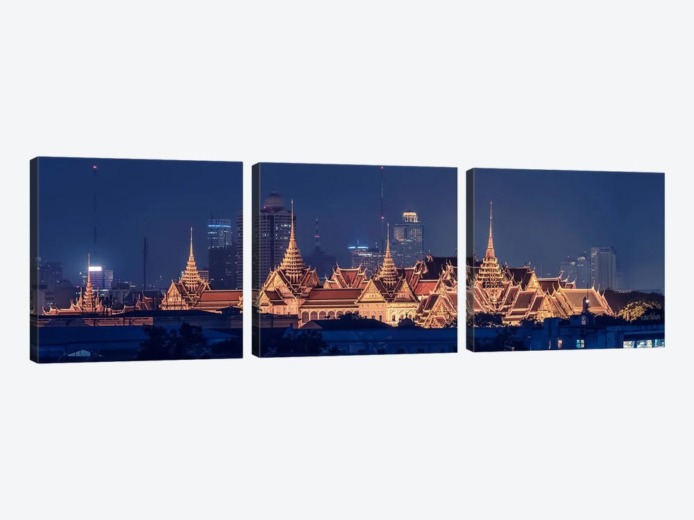 Grand Palace Roofs by Manjik Pictures 3-piece Canvas Art