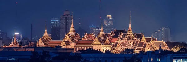 Thailand: Grand Palace Roofs by Manjik Pictures