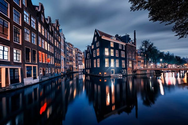 Netherlands: Amsterdam Night by Manjik Pictures