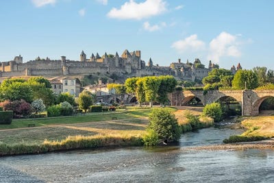 Carcassonne Morning by Manjik Pictures canvas print