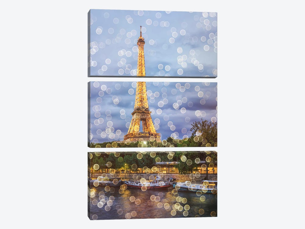 Paris Lights by Manjik Pictures 3-piece Canvas Art