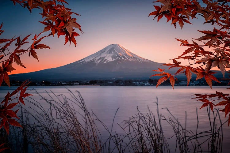 Mt Fuji At Dusk by Manjik Pictures wall art