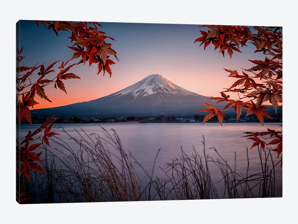 Mt Fuji At Dusk by Manjik Pictures 1-piece Canvas Artwork