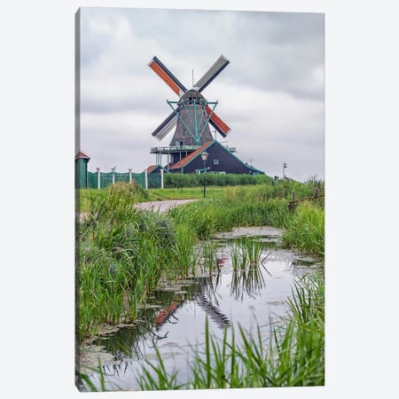 Windmill In Holland Canvas Print #EMN1078} by Manjik Pictures Art Print