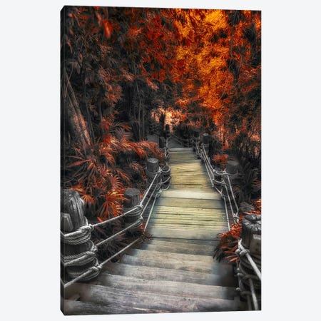 Path In Autumn Canvas Print #EMN1080} by Manjik Pictures Canvas Art