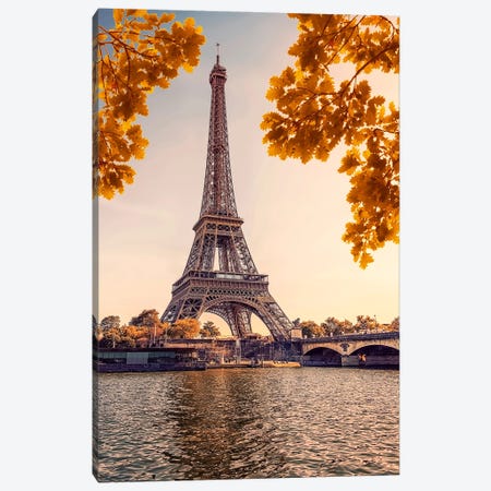Autumn Vibes In Paris Canvas Print #EMN1087} by Manjik Pictures Canvas Print