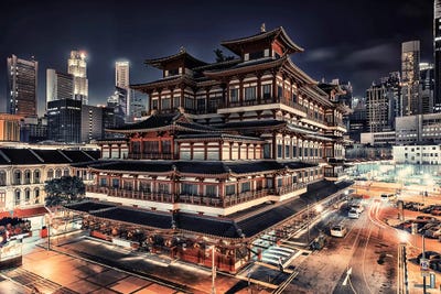 Night In Singapore by Manjik Pictures multi panel art