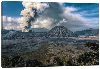 East Java Landscape Canvas Art Print - Volcano Art