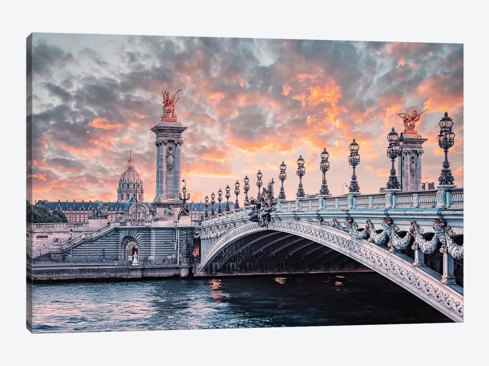 Alexandre III Sunset by Manjik Pictures 1-piece Canvas Artwork
