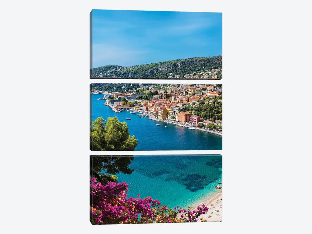 Colorful French Riviera by Manjik Pictures 3-piece Art Print