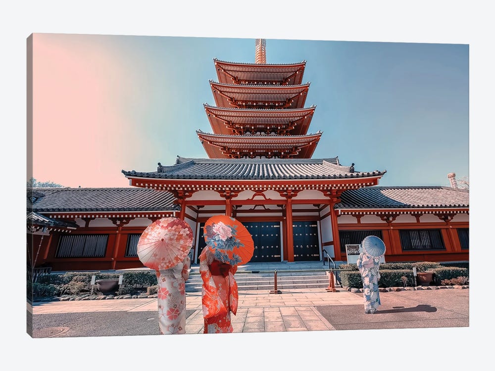 Senso-Ji Temple by Manjik Pictures 1-piece Canvas Art