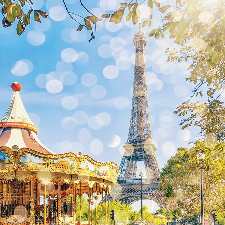 Beautiful Light In Paris by Manjik Pictures wall art