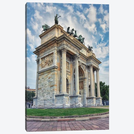 Arco Della Pace Canvas Print #EMN1131} by Manjik Pictures Canvas Wall Art