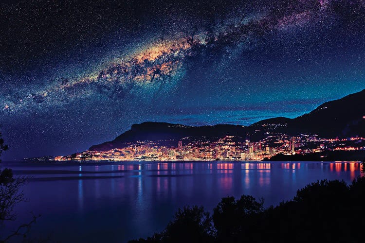 Monaco Night by Manjik Pictures wall art