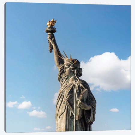 Statue Of Liberty Canvas Print #EMN1137} by Manjik Pictures Canvas Art Print