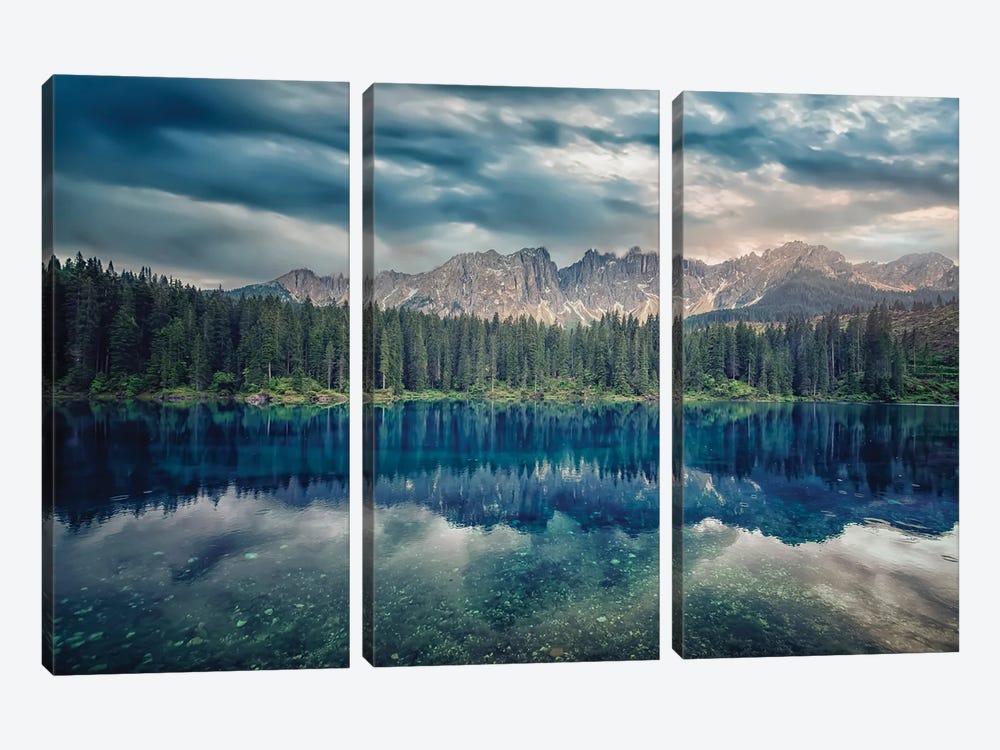 Dolomites In The Evening by Manjik Pictures 3-piece Canvas Art