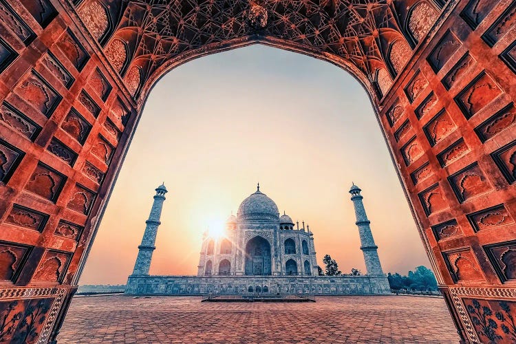 Taj Mahal By The Arch