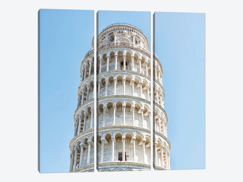 The Leaning Tower Of Pisa by Manjik Pictures 3-piece Canvas Art